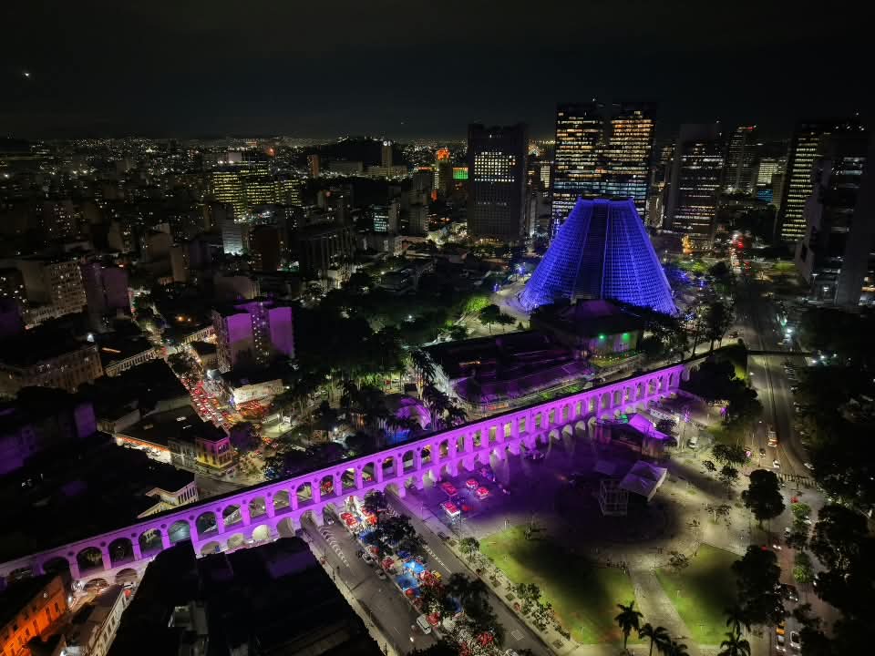 Arcos da Lapa recebem iluminação cênica permanente