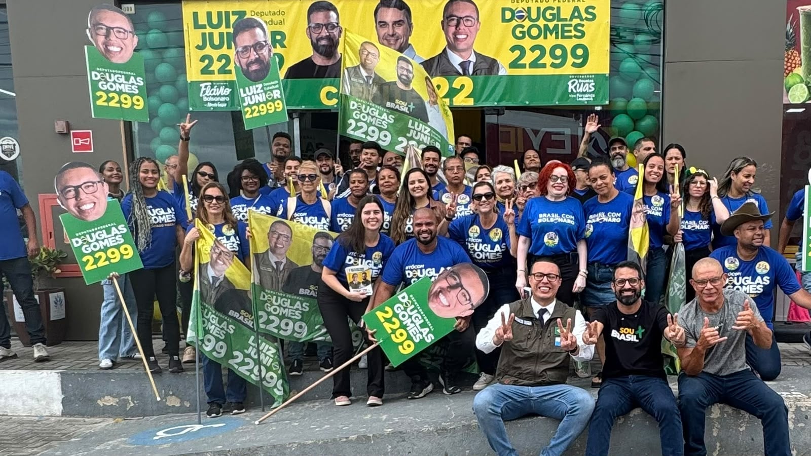 Itaipuacu ganha comitê bolsonarista, Luiz Júnior recebe Douglas Gomes