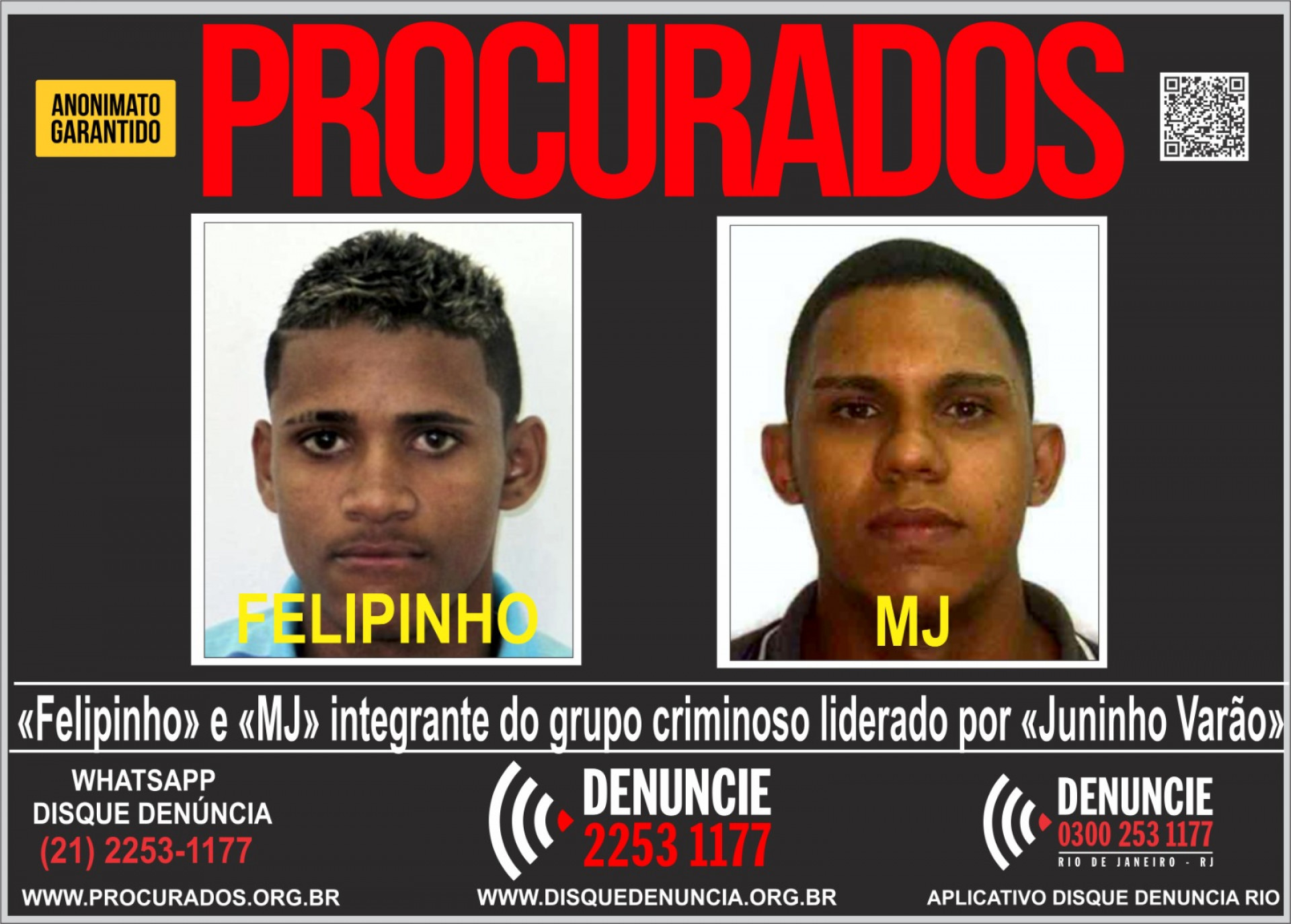 Disque Denúncia busca integrantes da milícia do Juninho Varão | Rio de Janeiro