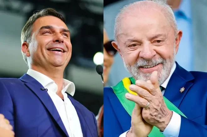 Flávio Bolsonaro tem 45% e Lula aparece com 44% no segundo turno, aponta Quaest
