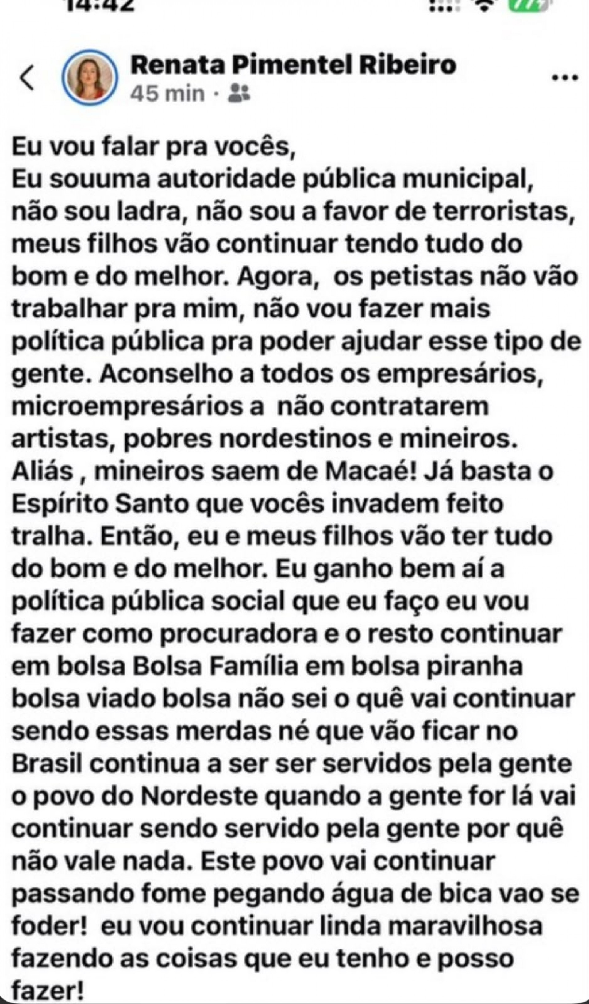 Polícia investiga procuradora de Macaé por falas discriminatórias | Macaé