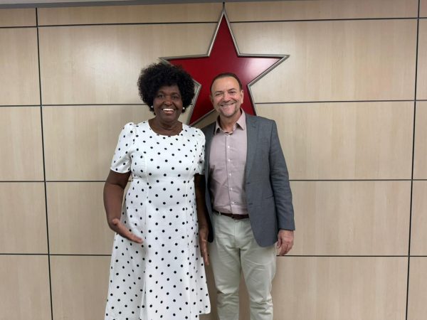 Benedita se reúne com Edinho Silva, presidente nacional do PT, após vitória sobre suplência ao Senado