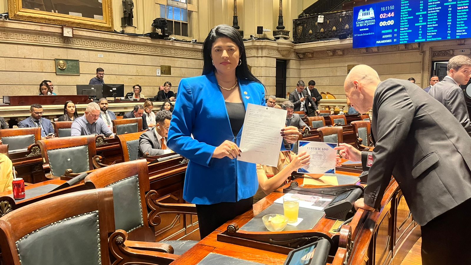 Vereadora do Rio protocola projetos com regras sobre composição da Comissão da Mulher e banheiros femininos