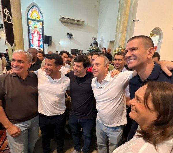 Cadê o vice? Douglas Ruas passa a manhã de sábado em Nova Iguaçu, é recebido pelo prefeito Dudu Reina, pelo presidente do PP e… nada de Rogério Lisboa